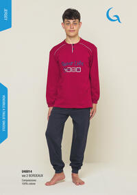 PIGIAMA RAGAZZO M/L U40014 Tellini S.r.l. Ingrosso Abbigliamento